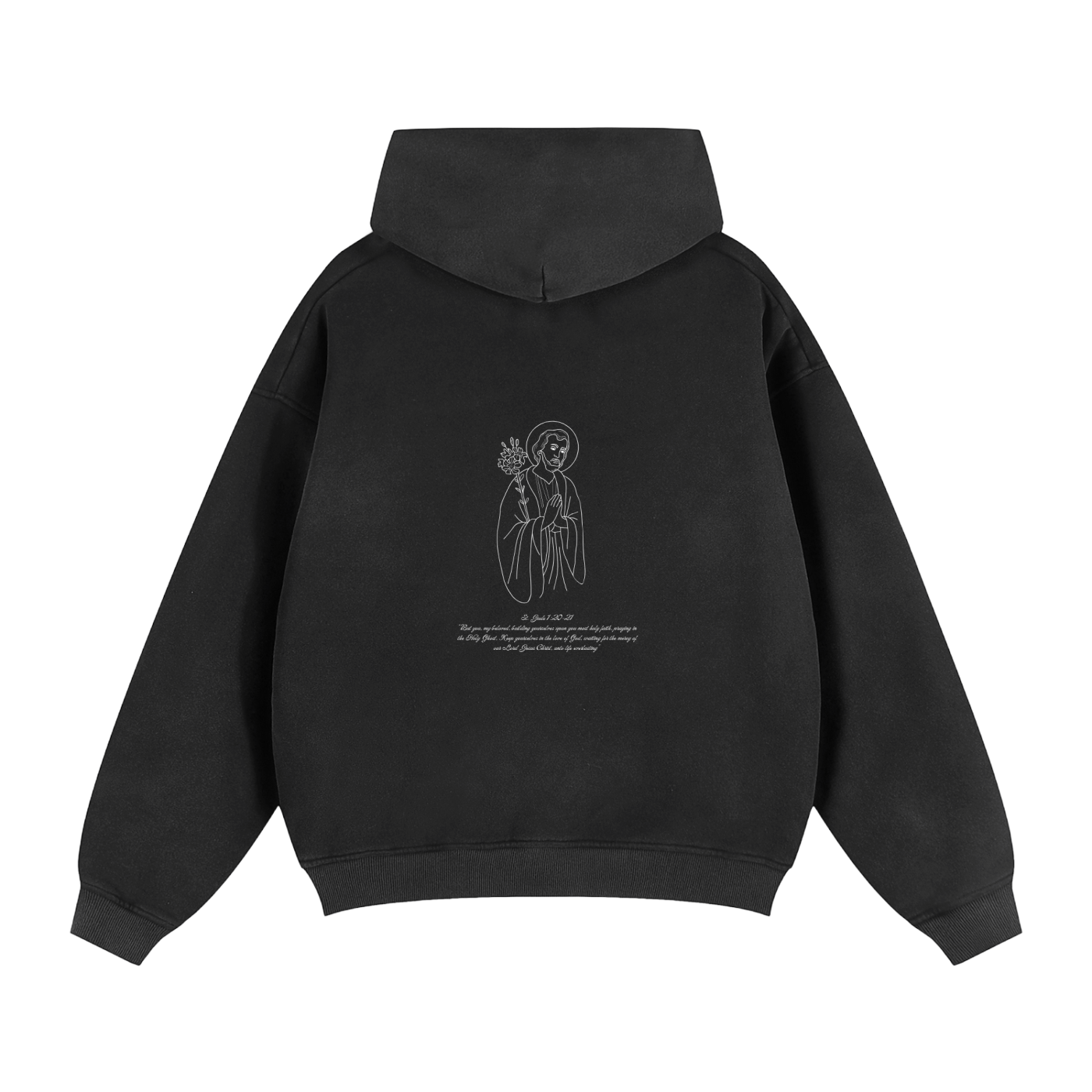 San Judas zipper hoodie